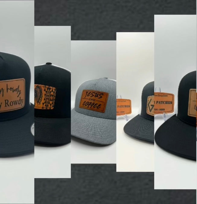 Leather Patch Hats