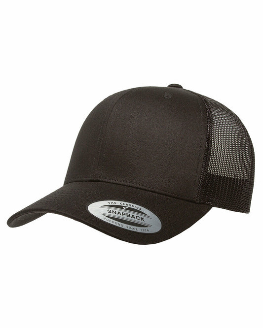 Custom Patch Hats - Snapback - Black on Black