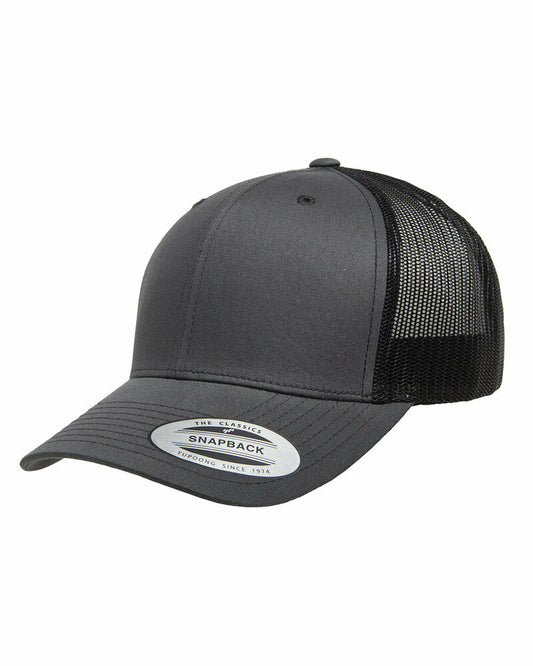 Custom Patch Hats - Snapback - Charcoal on Black