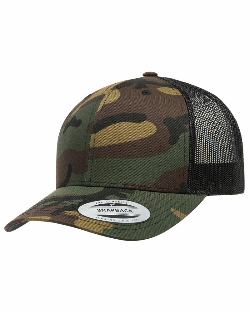 Custom Patch Hats – Snapback - Camo on Black