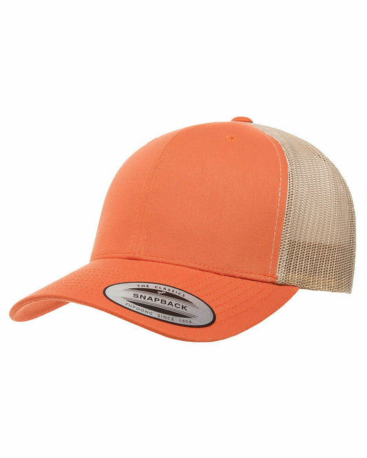 Custom Patch Hats - Snapback - Rust on Khaki